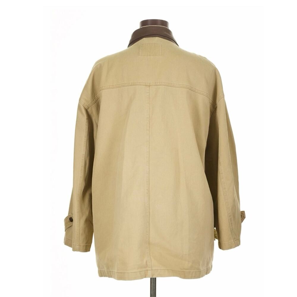 Pilcro Anthropologie Barn Jacket – XL – Tan w/ Faux Leather Collar - Picture 9 of 12